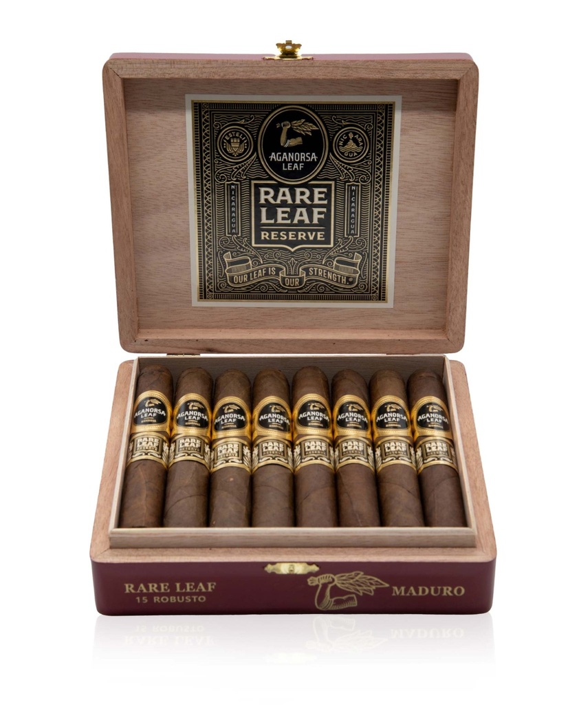 AGANORSA RARE LEAF ROBUSTO MADURO 5 1/4X52  (15)