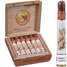 ROMEO Y JULIETA VINTAGE CORONA GLASSTUBE (44X51/2)
