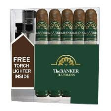 H UPMANN THE BANKER ANNUITY & LIGHTER 5 CIGARS