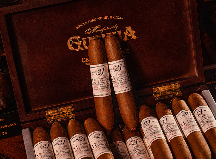 GURKHA 21Y KRAKEN SOLARA DOUBLE ROBUSTO 5X58  (20)