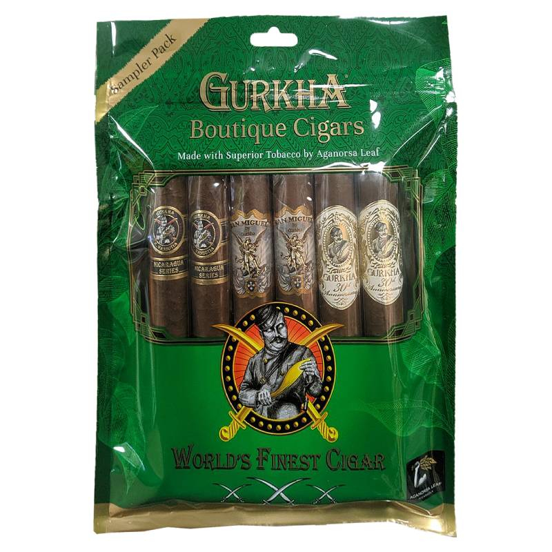 GURKHA BOUTIQUE CIGARS 6X54  8 POUCHES/6CIGARS (6)