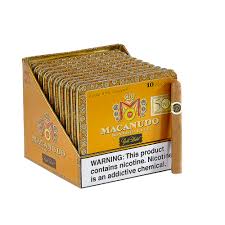 MACANUDO GOLD LABEL ASCOTS 4 3/16X32 10/10 TINS  (100)