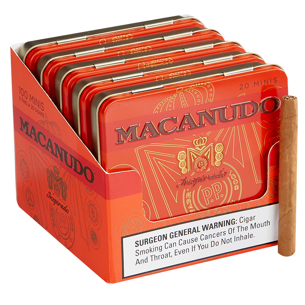 MACANUDO INSPIRADO ORANGE 4 3/16 X 32 10/10 TINS (100)