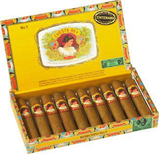 CUESTA REY CENTENARIO ROBUSTO #7 NAT BX 10(41/2X50)