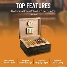 JC NEWMAN CRAFTSMAN'S BENCH CALICO HUMIDOR