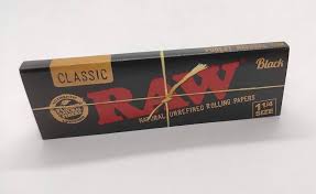RAW CLASSIC BLACK 1 1/4 ROLLING ( 24)