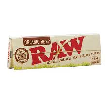 RAW ORGANIC 1 1/4 ROLLING PAPER (24)