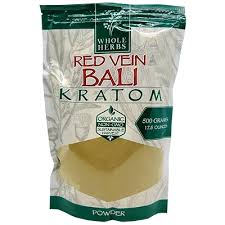 WHOLE HERBS RED VEIN BALI KRATOM 17.5 OZ POWDER