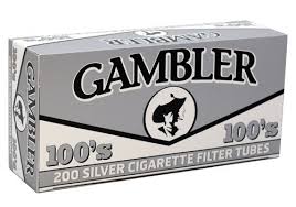 GAMBLER TUBES Silver 100MM 200ct