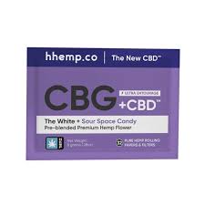 THE WHITE +SOUR SPACE CANDY  CBG + CBD