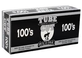 TUBECUT GAMBLER SILVER TUBES 100MM 200ct