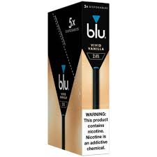 BLU DISPOSABLE VANILLA 2.4%  5CT