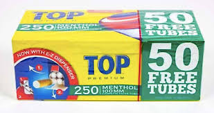 TOP TUBES MENTHOL 100MM 250ct