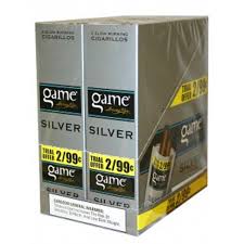 GAME 2/99  SILVER NATURAL LEAF CIGARILLOS