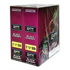 GAME 2/99  BLACK CHERRY NATURAL LEAF CIGARILLOS