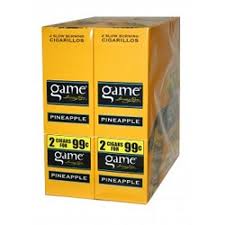 GAME 2/99  PINEAPPLE NATURAL LEAF CIGARILLOS