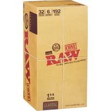 RAW CLASSIC CONE ROLLING PAPERS 32 PER PACK