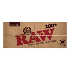 RAW 200'S CLASSIC ROLLING PAPER KING SLIM (40)