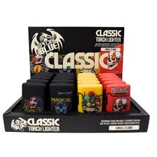 SPECIAL BLUE SKULLS AND ROSES LIGHTER