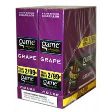GAME 2/99  GRAPE   NATURAL LEAF CIGARILLOS