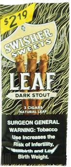 SWISHER SWEET LEAF DARK STOUT $2.19