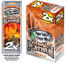 BLUNT PLATINUM PEACH 2 CIGAR WRAPS