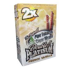 BLUNT PLATINUM FRENCH VANILLA 2 CIGAR WRAPS