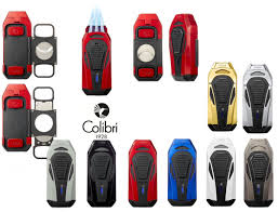 Colibri Boss Triple Jet Lighter w/Cutter Red/Black