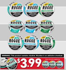 ROGUE POUCH 6MG WINTERGREEN 5CT $3.99