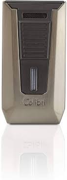 COLIBRI SLIDE DOUBLE-JET LIGHTER GUNMETAL+MATTE BL