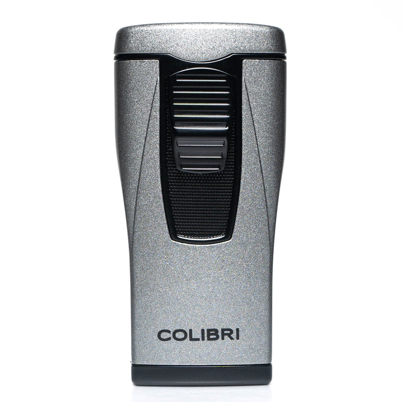 COLIBRI MONACO TRIPLE-FLAME LIGHTER METALLIC CHARC