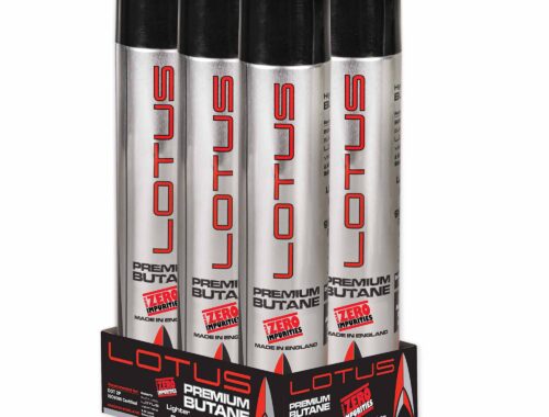 LOTUS TRIPLE REFINED BUTANE 400ML CANS/6PACK