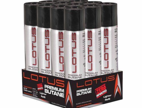 LOTUS TRIPLE REFINED BUTANE 90ML CANS/12PACK