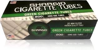 SHARGIO GREEN CIGARETTE  TUBES KING SIZE 200