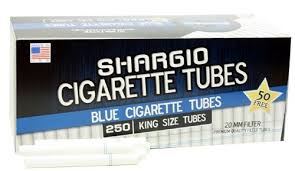 SHARGIO BLUE CIGARETTE TUBES KING SIZE 250