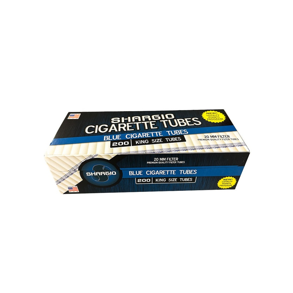 SHARGIO BLUE CIGARETTE 100MM TUBES 200