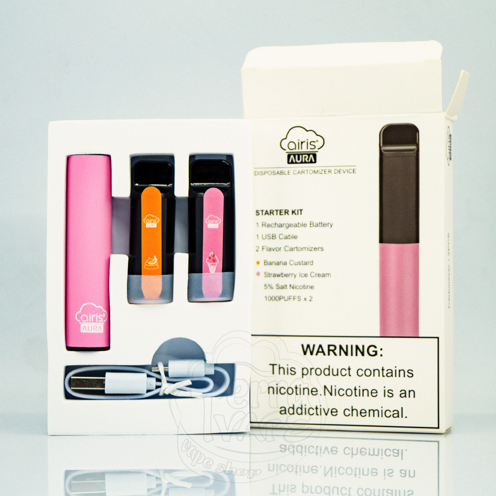 AIRIS AURA BANANA CUSTARD+STRAWBERY ICE CRE