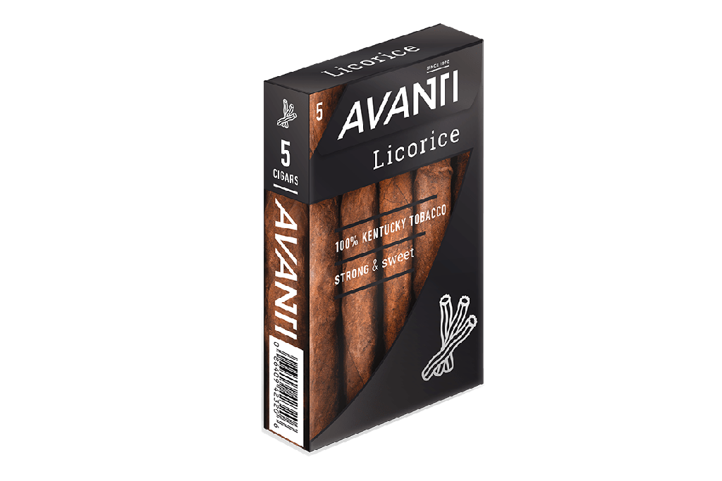 AVANTI LICORICE 10/5PACK  (50)
