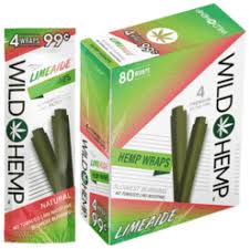 WILD HEMP LIMEADE HEMP WRAPS 4 FOR 99c