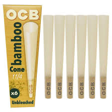 OCB Bamboo Cone 1 1/4 84mm 6 Pack