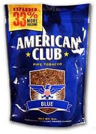 AMERICAN CLUB PIPE TOBACCO BLUE BAG 6OZ