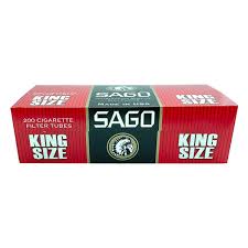 SAGO KING RED 200 CIGARETTE FILTER TUBES 5 BOX
