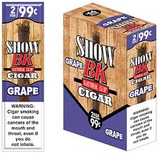 SHOW BK NATURAL LEAF CIGAR GRAPE 2 FOR 99c