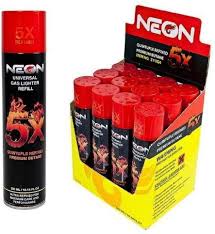 NEON GAS LIGHTER REFILL 5X