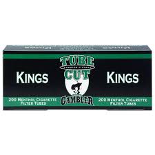 TUBECUT GAMBLER MENTHOL TUBES KING  200 CT