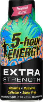 5 HOUR ENERGY  EXTRA STRENGTH TROPICAL BURST