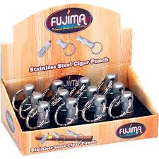 FUJIMA CIGAR PUNCH WITH KEY RING 12CT