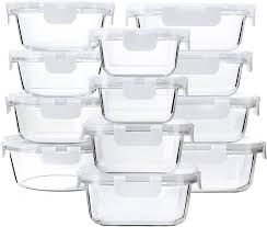 AIR-PROOF GLASS CONTAINERS 12CT