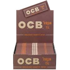 OCB Unbleached Virgin 1 1/4  Rolling Papers