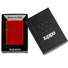 ZIPPO  REG ANODIZED RED